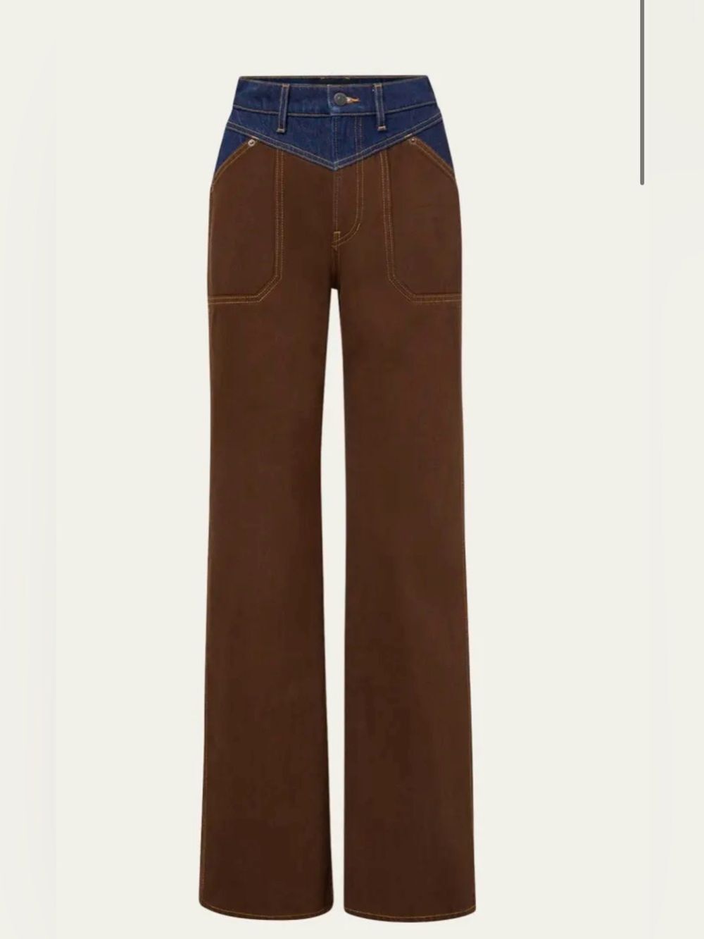Veronica Beard Taylor color block jeans size 8 NWT